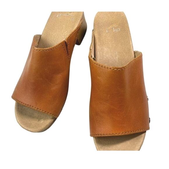 Dansko Giana Slide Sandal Clogs | Womens EU 39 (9 US) Tan Leather - Picture 11 of 11